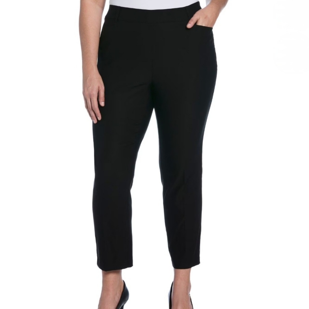 Rafaella Pull On Stretch Pant Black 18